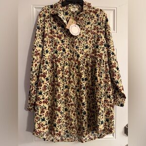NWT Umgee Yellow Floral dress
